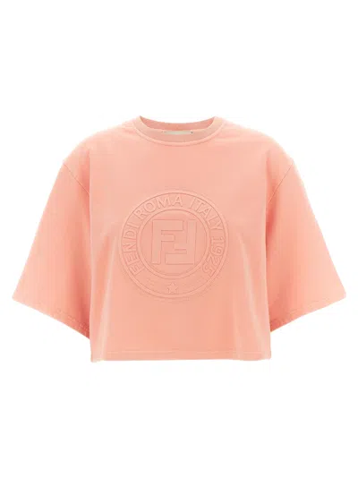 Fendi 3d ' Roma' Sweatshirt In Orange