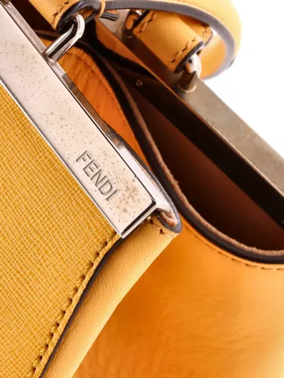 Pre-owned Fendi 3jours Bag Leather Large Tote Bag In Yellow