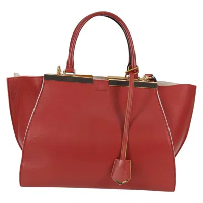 Pre-owned Fendi 3jours Brown,gold Leather Tote Bag () In Multi