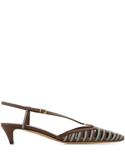 FENDI 40MM FFOLD SLINGBACK PUMPS