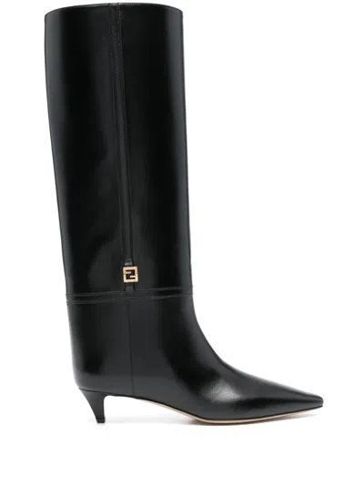 Fendi Ffold Stiefel 45mm In Black