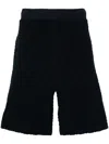 Fendi 4g Terry-cloth Track Shorts In Blue