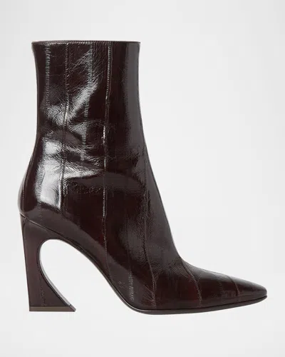 Fendi 55mm Minerva Calf Hair Trompe L'oeil Pant Knee-high Boots In Brown