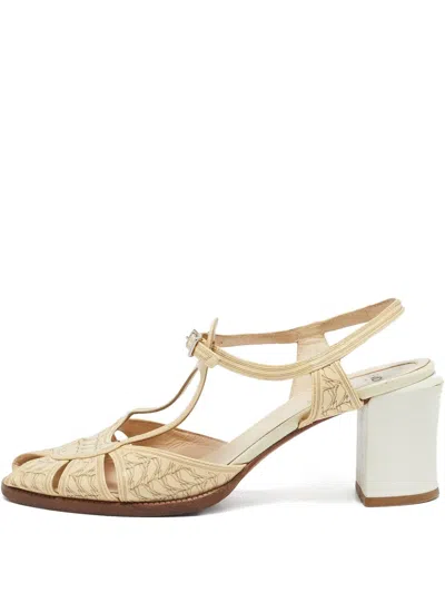 Pre-owned Fendi 70mm Leather Sandals
