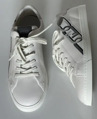 Pre-owned Fendi $795  O'lock Leather White Sneakers 12 Us (45 Euro) 7e1562 Italy