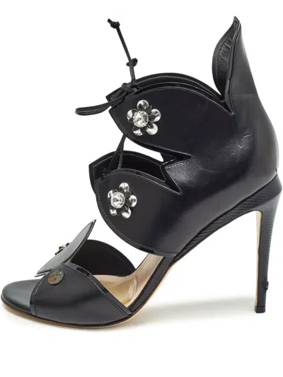 Pre-owned Fendi 80mm Leather Sandals