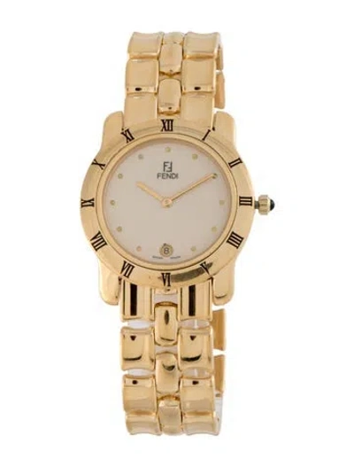 Pre-owned Fendi 860 Series Watch, 34mm In Multi