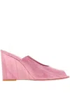 Fendi 90mm Leather Open-toe Sandals In Pink
