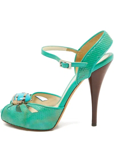 Pre-owned Fendi 968857 Green