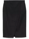 Fendi Pinstripe Skirt In 黑色