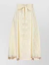 Fendi A-line Shape Silk Blend Skirt