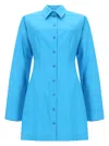 Fendi Chemisier Dress With Long Sleeves In Blue