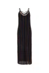 Fendi Sheer Overlay Midi Length Slip Dress