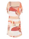 Fendi Abstract-print Mini Dress