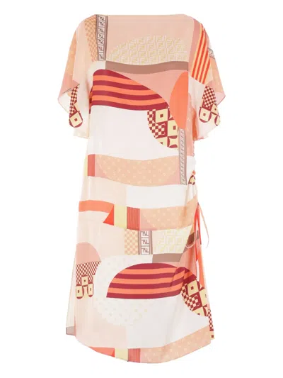FENDI ABSTRACT-PRINT MINI DRESS