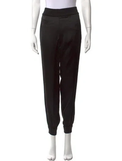 Pre-owned Fendi Acetate Straight Leg Pants In Black