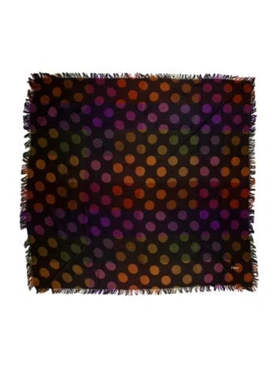 Pre-owned Fendi Acrylic Vintage Scarf In Multi