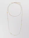 Fendi Adjustable Chain Link Necklace In Gold