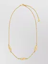 Fendi O'lock Necklace In Gold