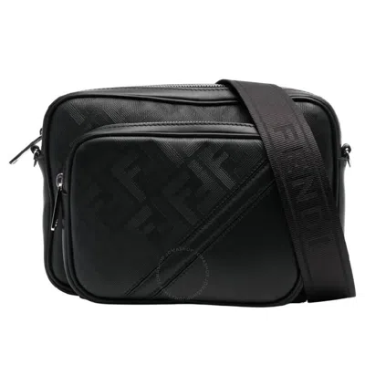 Fendi Adjustable Detachable Shoulder Strap Messenger Bag In Black