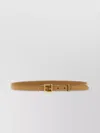 Fendi Cappuccino Coloured Leather Ff Belt Women In Brown