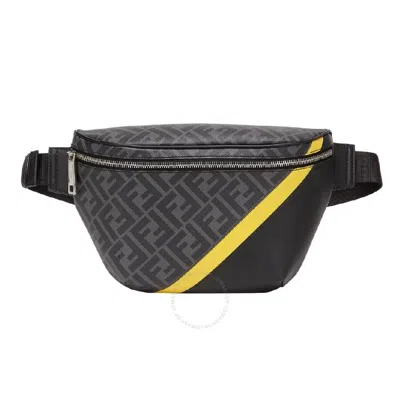 Fendi Adjustable Waist Belt Bag In Black
