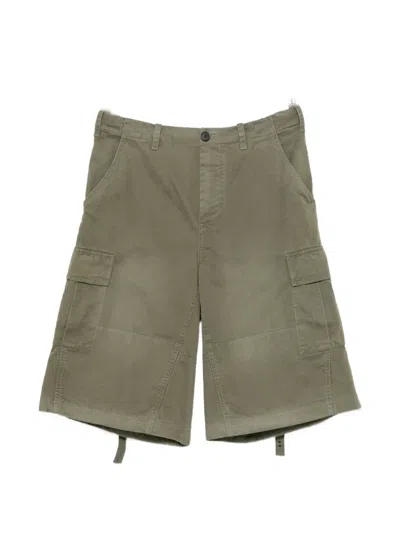 Fendi Adjustable-waist Cargo Shorts In Gray