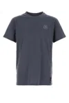 Fendi Cotton T-shirt With Ff Detail In Blue