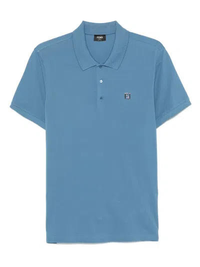 Fendi Air Force Polo Shirt In Blue