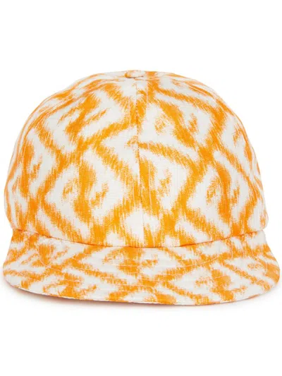 Fendi All-over Ff Print Cap In White