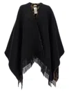 Fendi All Over Ff Reversibile Cape Capes Multicolor In Black