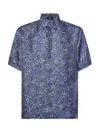 Fendi Logo-print Linen Shirt In Multi