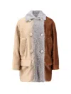 Fendi Alpaca And Wool Double-breasted Coat In Gray