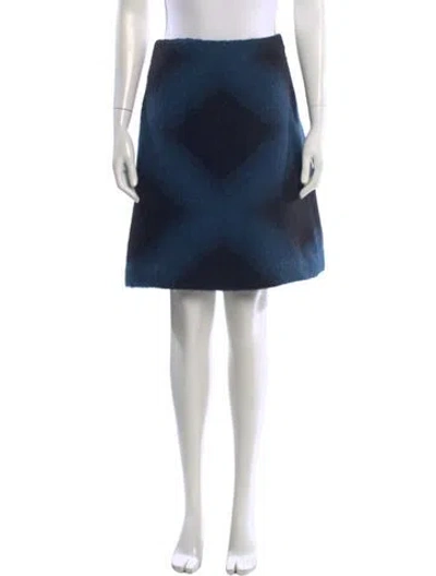 Pre-owned Fendi Alpaca Mini Skirt In Black
