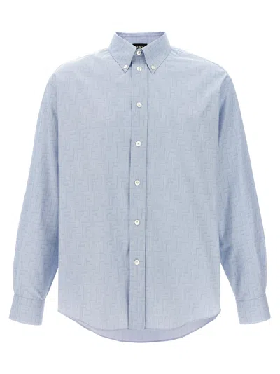 Fendi Angel Shirt And Blouse In Light Blue