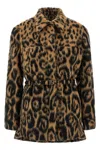 Fendi Animalier Jacket Coats And Trench Coats Beige In Multi