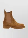 Fendi Ankle Boots With Elastic Side Panels In Brown