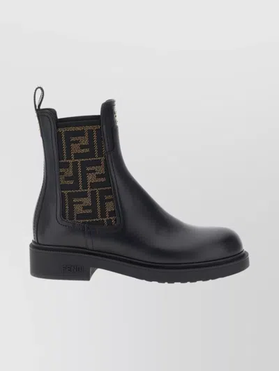 FENDI ANKLE BOOTS WITH ELASTIC SIDE PANELS
