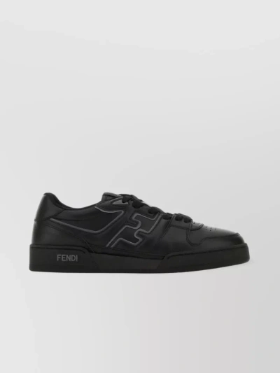 FENDI ANKLE PADDING MATCH LEATHER SNEAKERS