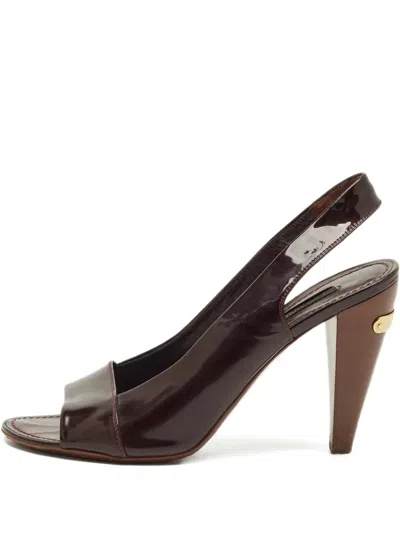 Pre-owned Fendi Ankle Strap Sandals In Brown