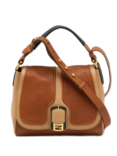 Pre-owned Fendi Anna Shoulder Bag In Brown