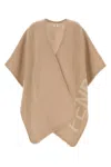 Fendi Beige Wool And Cashmere Poncho