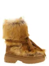 Fendi Chic Ankle Boots Featuring Fur Detailing In Brown