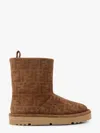 Fendi Apres Chic Boots In Tabacco Suede Women In Brown