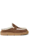 Fendi Women Beige Mules With Logo Lettering On The Rear And Ff Buckle In Suede Woman