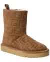 Fendi Apres Chic Ff Suede Boot In Multi