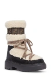 Fendi Apres Chic Suede Boot In Latte/nero
