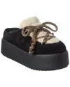 Fendi Black Suede Sandals In Black