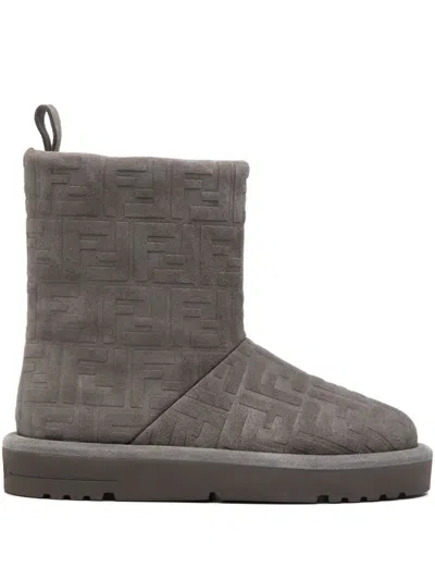 Fendi Apres Chic Boots In Gray