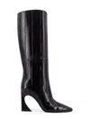 Fendi 95mm Arco Panelled Knee-high Boots In Black